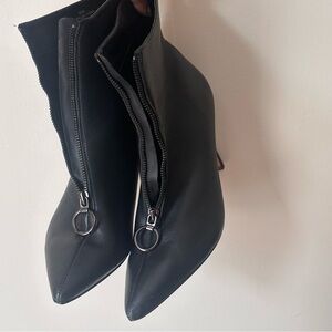 Neiman Marcus leather booties